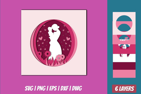 3D Mothers Day Shadow Box SVG SvgOcean 