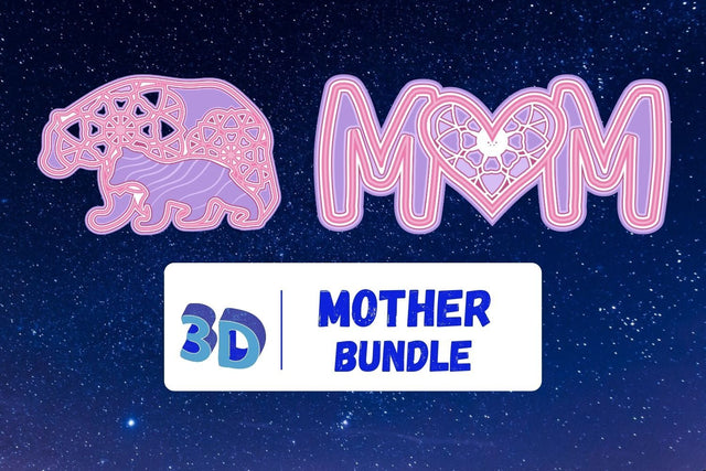 3D Mothers Day SVG Bundle SVG SvgOcean 