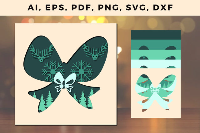 3d multi layer Christmas Shadow Box SVG SVG MD JOYNAL ABDIN 