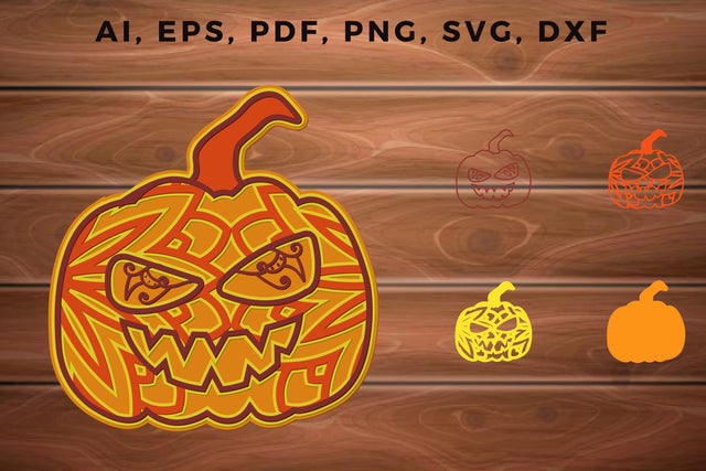 3d Multi Layer Halloween Pumpkin Cut File svg SVG MD JOYNAL ABDIN 