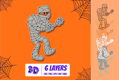 3D Mummy SVG Cut File SVG SvgOcean 