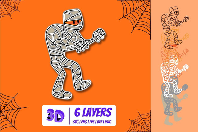 3D Mummy SVG Cut File SVG SvgOcean 