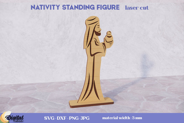 3D Nativity Stand Laser Cut. Christmas Nativity Laser Cut. Nativity Christmas. SVG Evgenyia Guschina 
