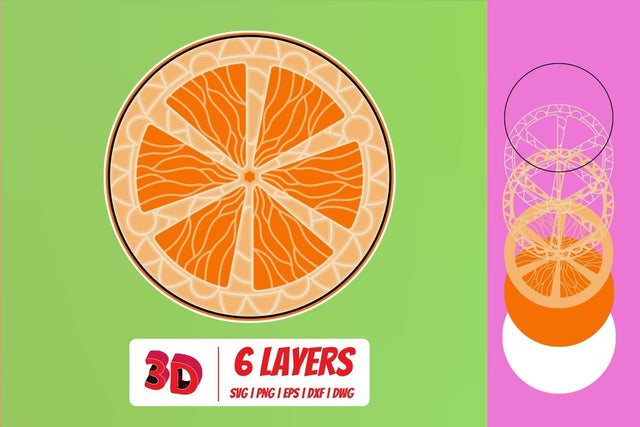 3D Orange SVG Cut File SVG SvgOcean 