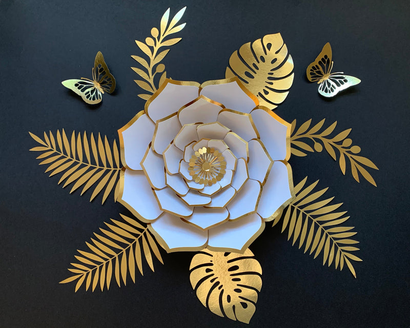 3D Paper flower Composition #72 SVG CanadaCraftsStudio 