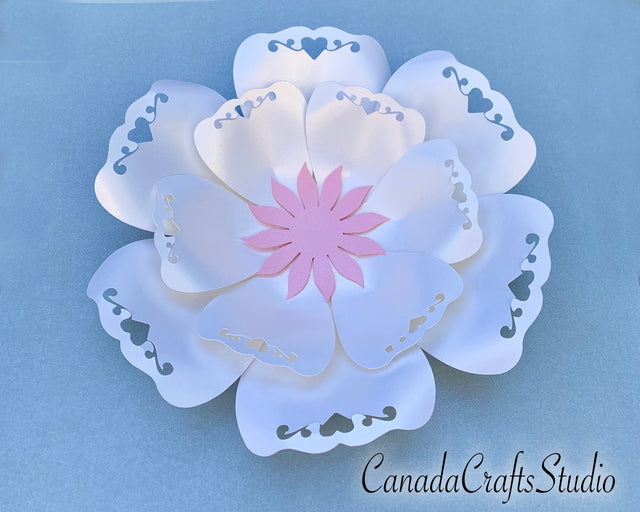 3d Paper Flower Template 3+ 2 Centrepieces, SVG CanadaCraftsStudio 