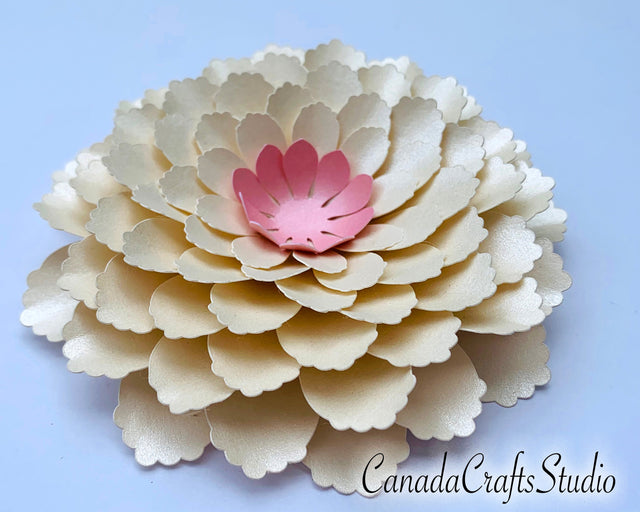 3d Paper Flower Template #9 SVG CanadaCraftsStudio 