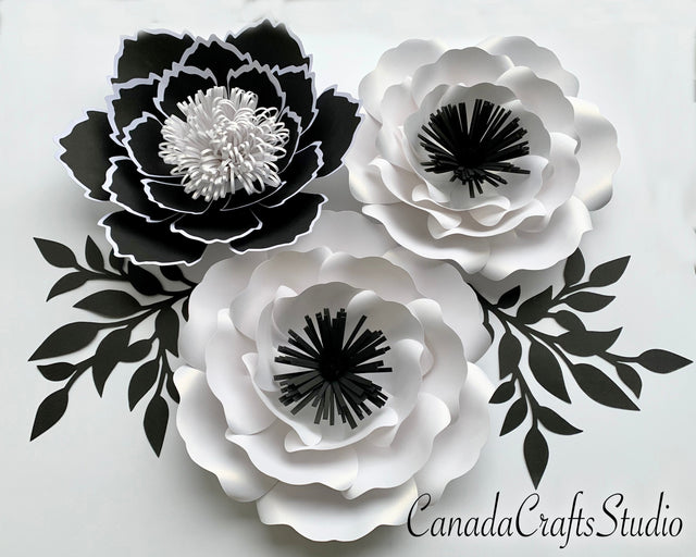 3d Paper Flower Template, Bundle #21 SVG CanadaCraftsStudio 