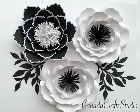 3d Paper Flower Template, Bundle #21 SVG CanadaCraftsStudio 