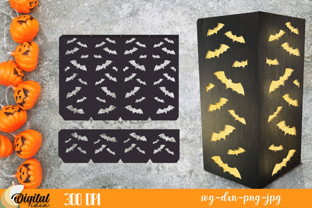 3D Paper Lantern Halloween. Design Paper Cut 3D Paper Evgenyia Guschina 