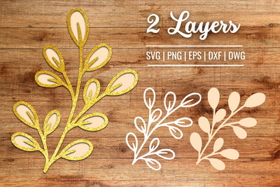 3D Paper Leaf SVG 3D Paper SvgOcean 