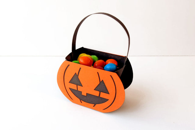 3D Paper Pumpkin Pail Basket SVG 3D Paper Risa Rocks It 