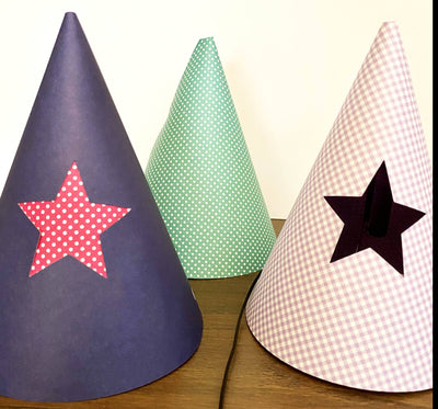3D Party Hats! Cone Style 2 Versions Create Your Own Party Hats! 3D Paper Maple & Olive Designs 
