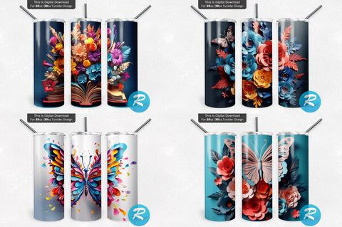 3D Png Tumbler Bundle Sublimation Regulrcrative 