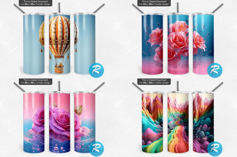 3D Png Tumbler Bundle Sublimation Regulrcrative 