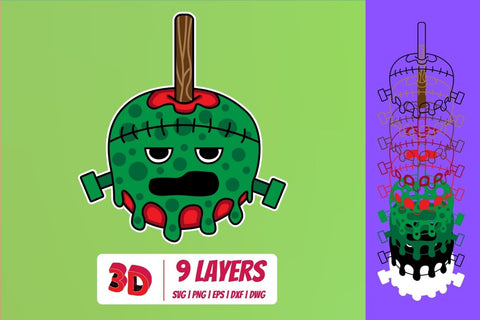 3D Poisoned Apples SVG Bundle SVG SvgOcean 