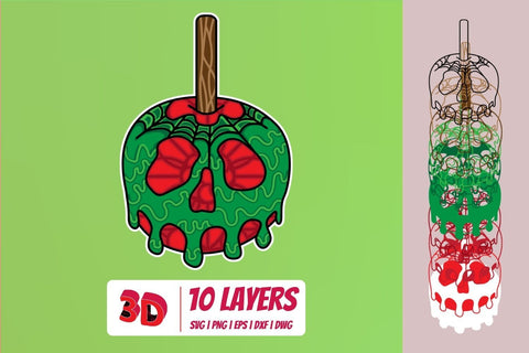 3D Poisoned Apples SVG Bundle SVG SvgOcean 