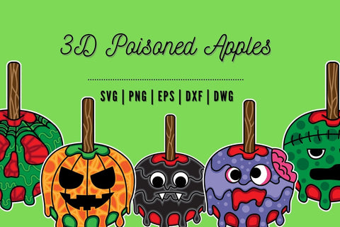 3D Poisoned Apples SVG Bundle SVG SvgOcean 