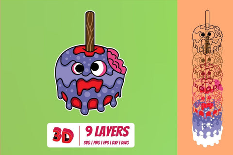 3D Poisoned Apples SVG Bundle SVG SvgOcean 