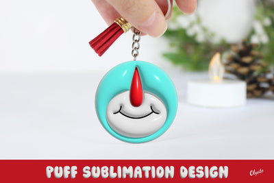 3D Puff Christmas Keychain Sublimation Sublimation Olga Terlyanskaya 