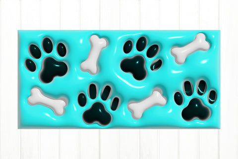 3D Puff Paw Mug. 3D Inflated Dog Mug Bundle Sublimation Olga Terlyanskaya 