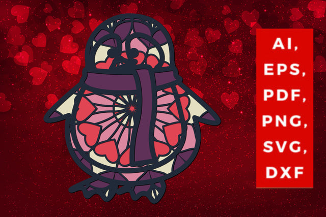 3D Santa Claus Valentine multi-layer SVG, Layered Santa Claus, Papercut Santa Claus, Valentine Mandala SVG MD JOYNAL ABDIN 