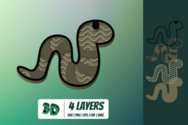 3D Snake SVG SVG SvgOcean 
