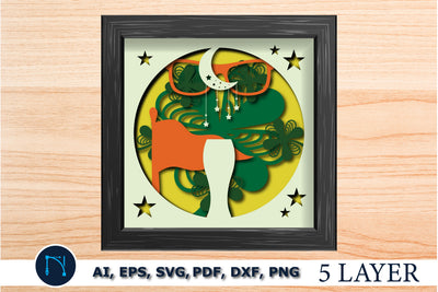 3d st Patrick’s day layer Shadow Box SVG SVG MD JOYNAL ABDIN 