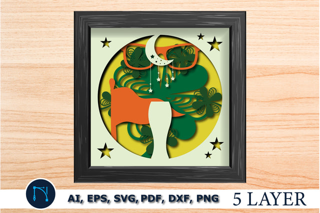 3d st Patrick’s day layer Shadow Box SVG SVG MD JOYNAL ABDIN 