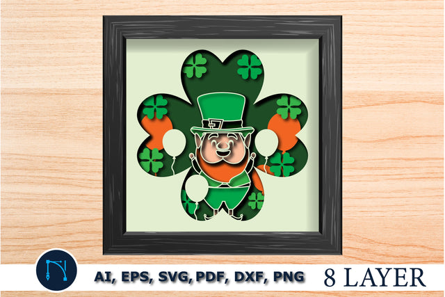 3d st Patrick’s day layer Shadow Box SVG SVG MD JOYNAL ABDIN 