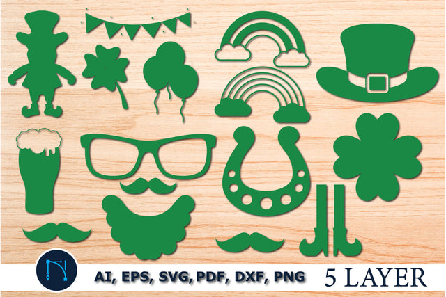 3d st Patrick’s day paper cut SVG bundle SVG MD JOYNAL ABDIN 