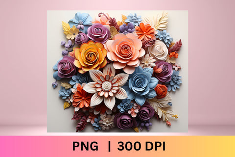 3d sublimation tumbler wrap | 3d Floral Tumbler Sublimation Sublimation FloridPrintables 