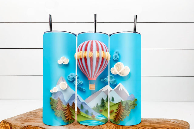 3d sublimation tumbler wrap Hot air balloon Sublimation Angelina Semenova 