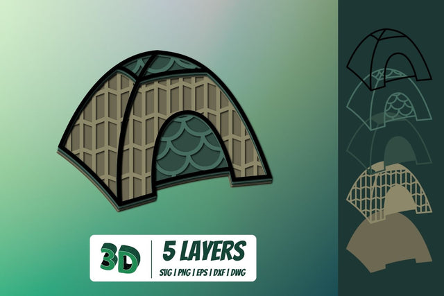 3D Tent SVG SVG SvgOcean 