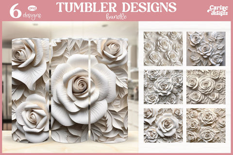 3d Tumbler Sublimation Wrap | 3d Flowers Tumbler Wrap Sublimation Carla C Designs 