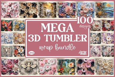 3d Tumbler Sublimation Wrap Bundle Sublimation Carla C Designs 