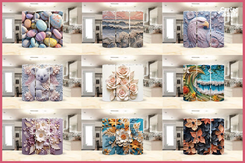 3d Tumbler Sublimation Wrap Bundle Sublimation Carla C Designs 