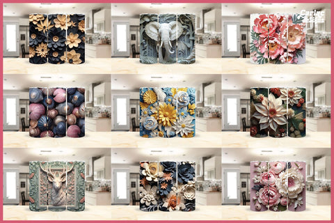3d Tumbler Sublimation Wrap Bundle Sublimation Carla C Designs 