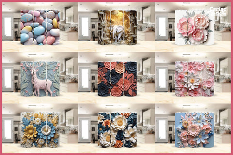 3d Tumbler Sublimation Wrap Bundle Sublimation Carla C Designs 