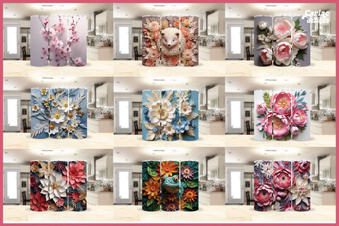 3d Tumbler Sublimation Wrap Bundle Sublimation Carla C Designs 