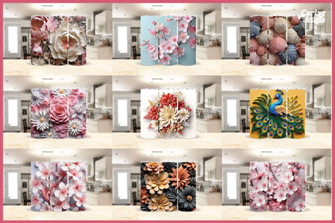 3d Tumbler Sublimation Wrap Bundle Sublimation Carla C Designs 