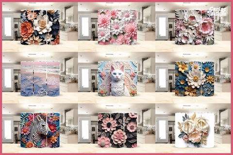 3d Tumbler Sublimation Wrap Bundle Sublimation Carla C Designs 