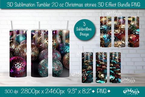 3D tumbler wrap Bundle 3D sublimation tumbler wrap, 20 Oz 3D effect sublimation design Sublimation Createya Design 