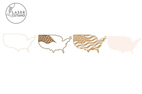 3D USA Map 4th of JULY Multilayer Laser Cut Files, Mandala, 3D Designs, and for Paper Craft and Cricut SVG LaserCutano 
