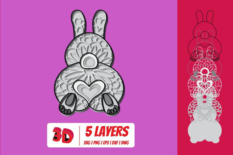 3D Valentines Butt SVG Bundle SVG SvgOcean 