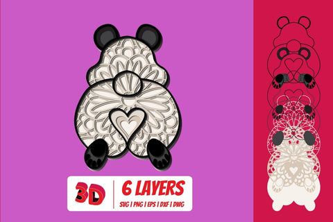 3D Valentines Butt SVG Bundle SVG SvgOcean 