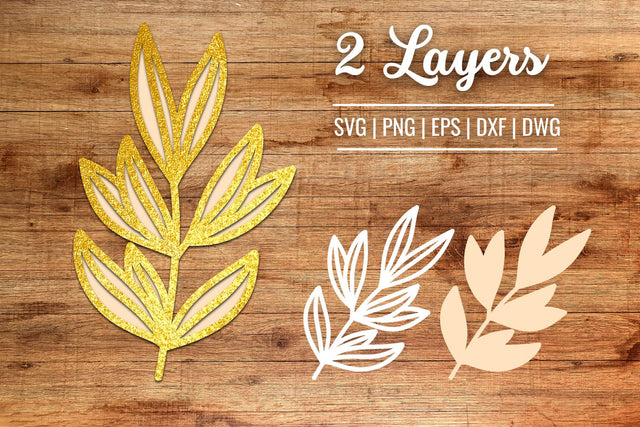 3D Wedding Leaf SVG 3D Paper SvgOcean 