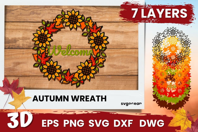 3D Welcome Wreath Svg SVG SvgOcean 