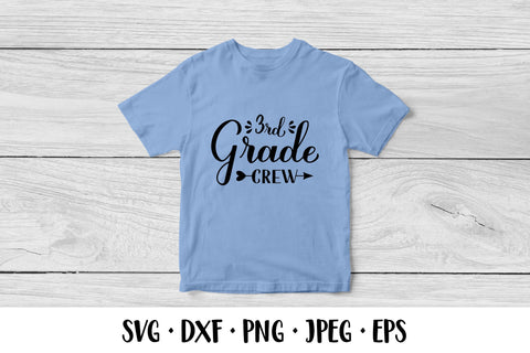 3rd Grade Crew calligraphy lettering. First day of school SVG SVG LaBelezoka 