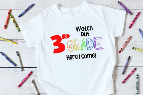 3rd Grade Here I Come SVG | Back To School SVG SVG B Renee Design 